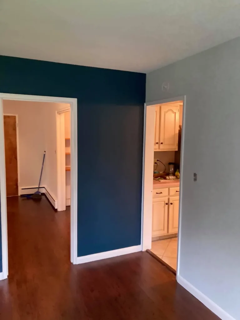 Interior Navy Kitchen JM Painting Services LLC JM Painting Services LLC cabinet painting
